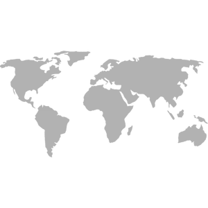 Sylwetka wektor grafika polityczna mapa świata