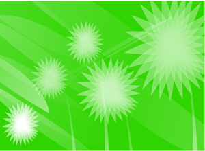 Fiori verde vettoriale