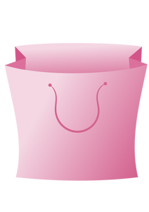 Icono de bolsa rosa
