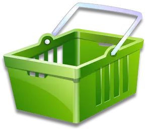 Shopping basket vector image