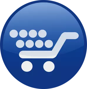 Shopping cart vector icon image