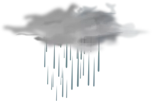 Vektor illustration av väderprognos färg symbol för duschar