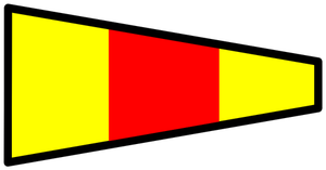 Bandiera di segnale colorato