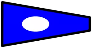 Signaal van de twee-gekleurde vlag