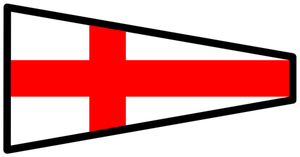Rode Kruis signaal vlag