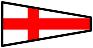 Bandeira de sinal de cruz vermelha