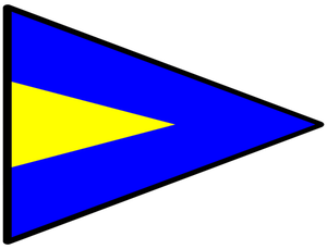 Üçgen deniz bayrak