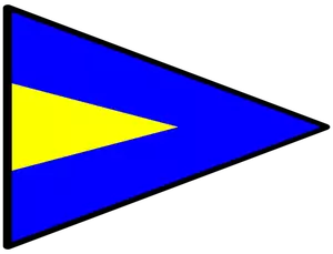 Trekantet naval flagg