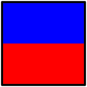 Kırmızı ve mavi bayrak