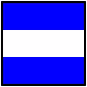 Signal nautical flag