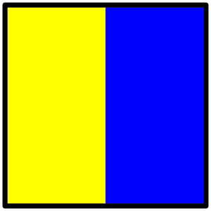 Două simbol marine colorate