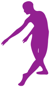 Illustration de la danseuse violet