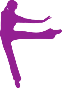 Stretching violet dancer