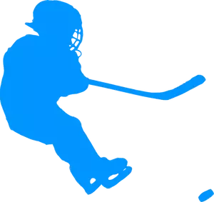 Blauwe hockeyer