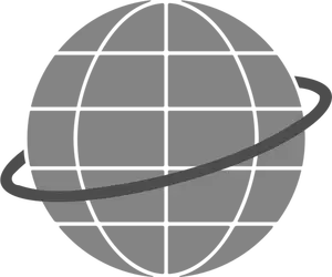 Globe sederhana simbol vektor klip seni