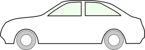 Car outline vector clip art