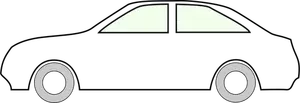 Arte de coches contorno vector clip