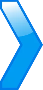 Freccia blu semplice