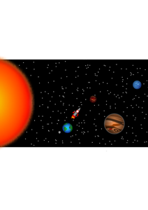 Solar System vector clip art
