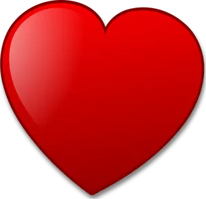 Vector de desen de inimă roşie