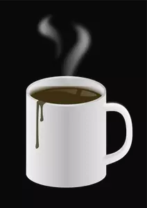 כוס קפה חם בווקטורים
