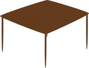 Desenho vetorial de mesa pequena