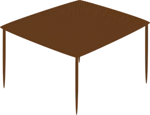 Gambar vektor meja kecil