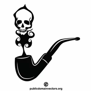 Skull in smoke