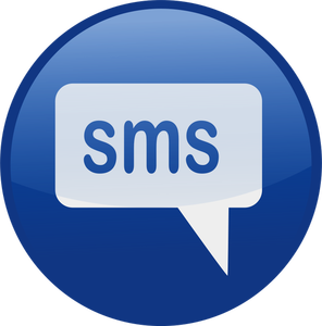 SMS-Vektor-Symbol