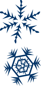 Kepingan salju vektor gambar