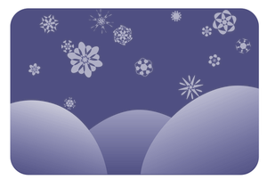 Simple winter vector background