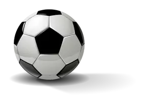 Vector illustration of photorealistic soccer ball