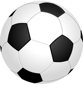 Vector graphics of shiny soccer ball
