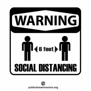 Sinal de distanciamento social