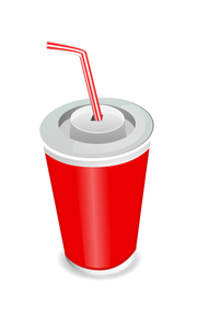 Illustration vectorielle de tasse de soda