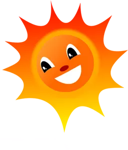 Smiling Sun vector illustration. Vector
