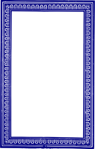 Gambar vektor bingkai biru yang solid