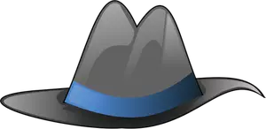 Sombrero con nastro blu immagine vettoriale