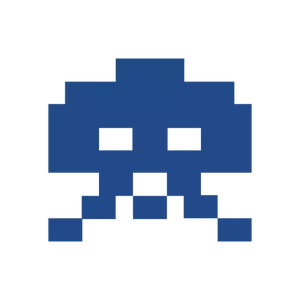 Immagine vettoriale di spazio invasori pixel arte icona