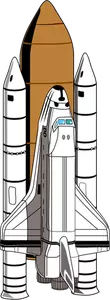 Ilustração do vetor de ônibus espacial