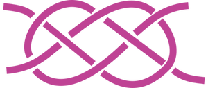 Keltische Knoten in lila Farbe Vektor Zeichnung