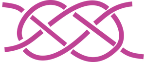 Nod Celtic în desen vector de culoare violet