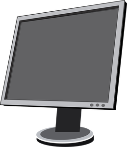 Disegno vettoriale di PC display