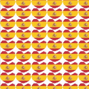 I love Spain seamless pattern