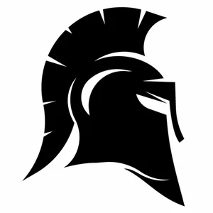 Spartan hjelm silhuett