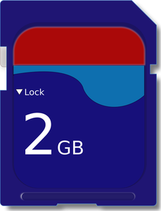 Ilustracja wektorowa karty MicroSD