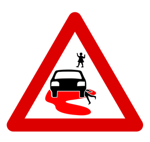 Velocità uccide roadsign immagine vettoriale