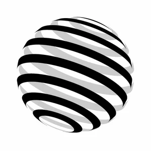 Sphere 3d vector clip art