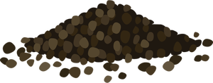 Gráficos vectoriales de pimienta negra en una pila