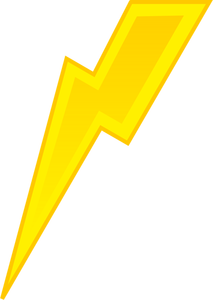 Illustration vectorielle de signe d'éclairage jaune